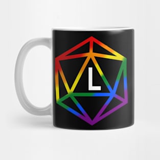 Lesbian Pride Rainbow Dice Mug